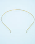 Love Collection - Metalica Thin metal Headband/Gold