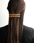Leopard Long Skinny Barrette